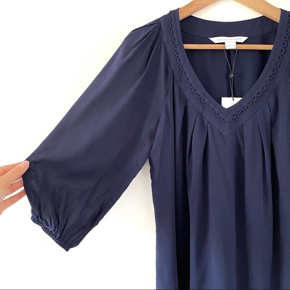 NWT Diane Von Furstenberg Davi Chiffon Blouse - Picture 6 of 12
